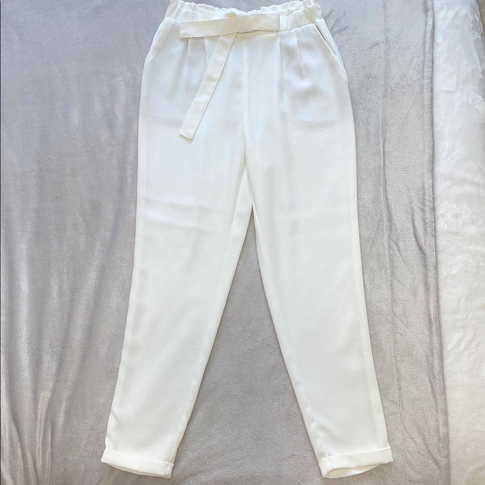 Elegant White Women's Summer Pants